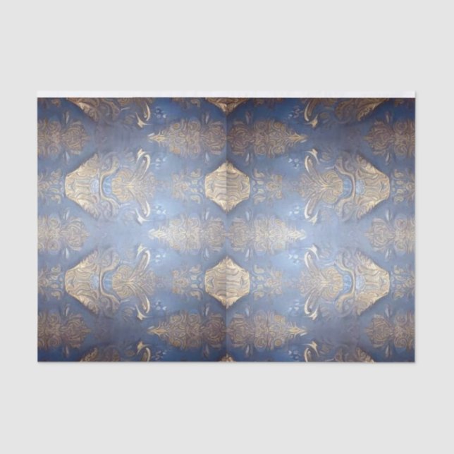 Papel De Seda Estilo Barroco - Decodificação, Artesanato ou Pape (Frente )