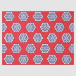 Papel De Seda Estilo da China Azul com criaturas