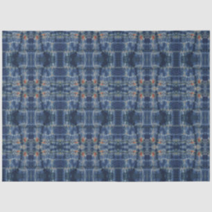 Papel De Seda Estilo de Padrão de Coluna do Céu Azul Escuro