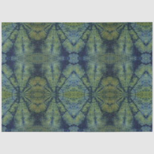 Papel De Seda Estilo de Padrão Tradicional do Corante Abstrato V