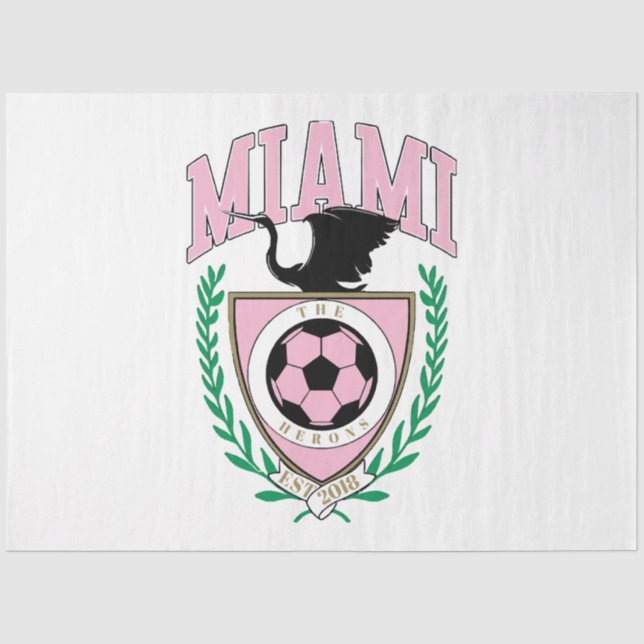 Papel De Seda Estilo de Variação de Futebol de Miami (Frente )