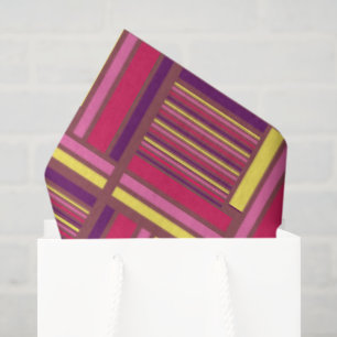 Papel De Seda Estilo Geométrico Retro
