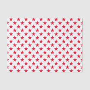 Papel De Seda Estilo Legal original - Padrão de Estrela Vermelh