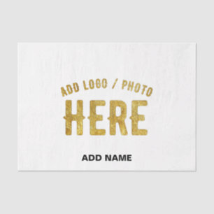 PAPEL DE SEDA ESTILO MODERNO PERSONALIZÁVEL BRANCO VERIFICADO MA