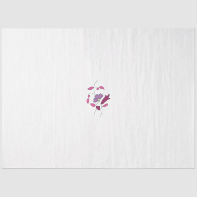 Papel De Seda Estilo Ndrrmc, Púrpura Suave, Emperramento De Jazb (Frente )