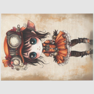 Papel De Seda Estilo Steampunk Andrea Inspetor de Dissociação