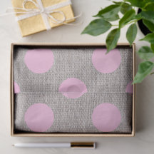 Estilo Vintage Bolinhas Cor-de-Rosa em Burel