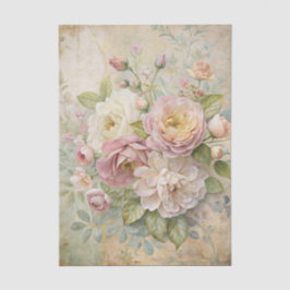 Papel De Seda Estilo Vintage Deslumbrante Fundo Floral Peônia