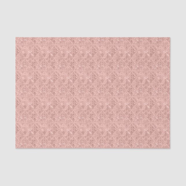 Papel De Seda Estilo Vitoriano Rosa Dusty Damask Decoupage de Lu (Frente )
