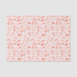 Papel De Seda Estilo Whimsical Dodle da Festa do Chá