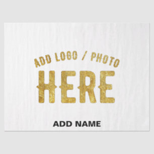 PAPEL DE SEDA ESTILOSO MODERNO PERSONALIZÁVEL BRANCO VERIFICADO