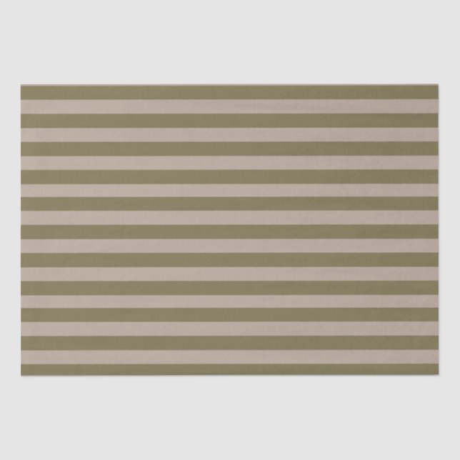 Papel De Seda Estirpes de bege Verde-Elegante Mínimo (Frente )