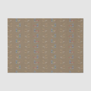 Papel De Seda Estirpes De Pesca De Voo