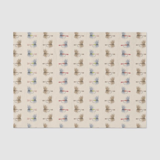 Papel De Seda Estirpes De Pesca De Voo (Frente )