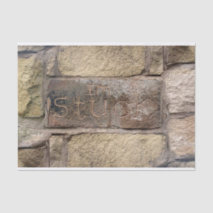 Papel De Seda "Estou preso", outro tijolo na parede