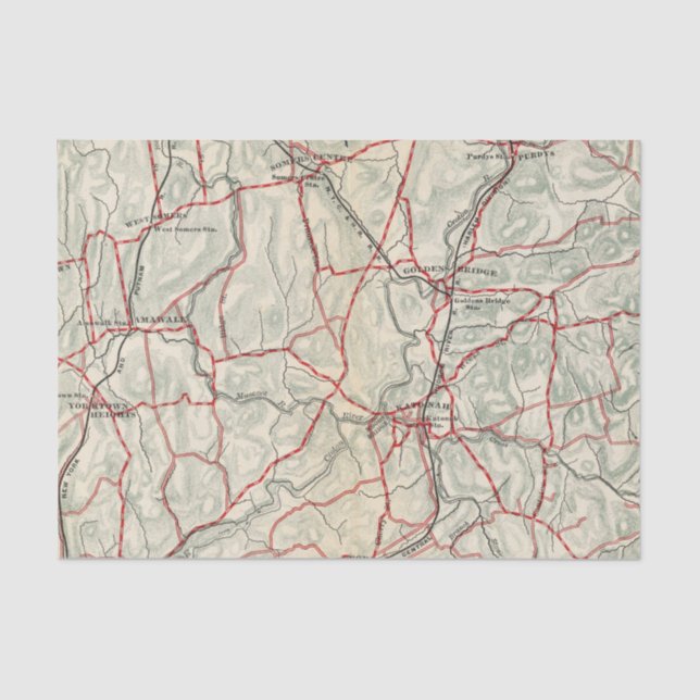 Papel De Seda Estradas da bicicleta em New York e em connecticut (Frente )