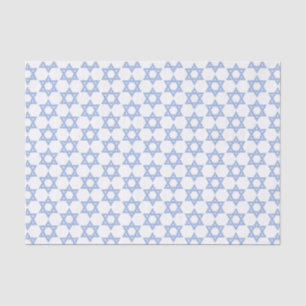 Papel De Seda Estrela Azul Chevron de David Hanukkah