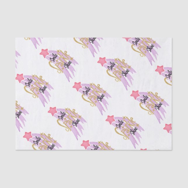 Papel De Seda Estrela brilhante (Frente )