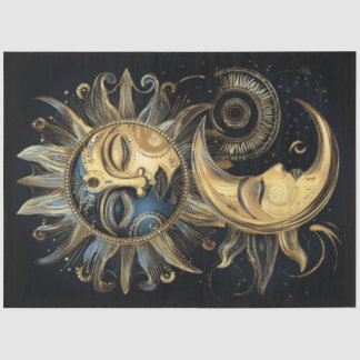 Papel De Seda Estrela-da-Lua Celestial Magnética do Crescente So