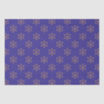 Papel De Seda Estrela de Hanukkah Chanukah de David Menorah Dour<br><div class="desc">Elevem seu Chanucá dando nossa Estrela de David, o papel de lenço de Chanucá azul de Menorah e feliz! Este lenço é como um toque de magia de férias para os presentes. Cada folha é adorada com a elegante Estrela de David e uma menorah radiante, fazer que seus presentes brilham...</div>