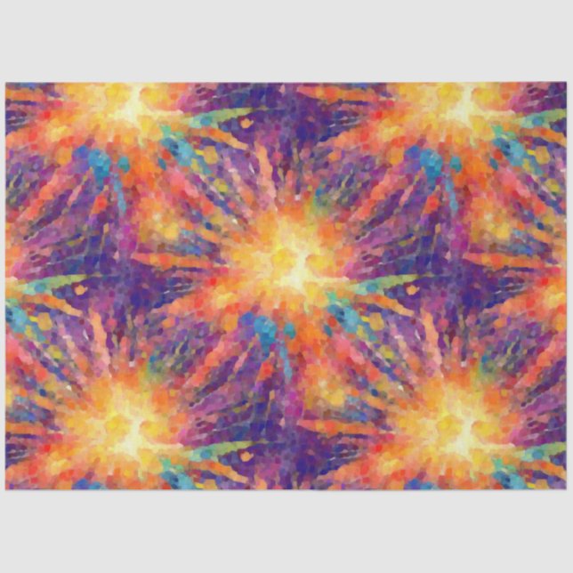 Papel De Seda Estrela Explodindo (Frente )