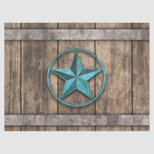 Papel De Seda Estrela rústica (tambor) (Frente )