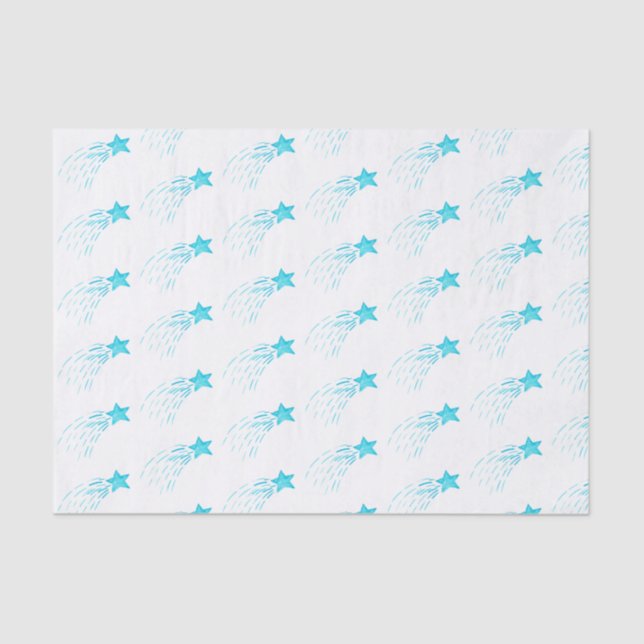 Papel De Seda Estrelas Blue Shoting (Frente )