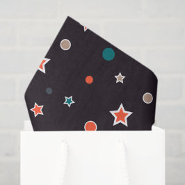 Papel De Seda Estrelas Brilhantes