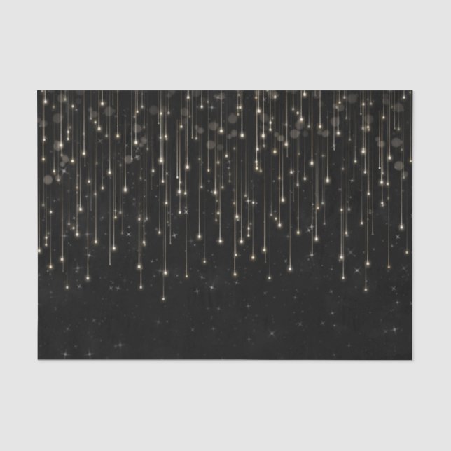 Papel De Seda Estrelas Cadentes Brilhantes Festa Moderna Chic Pr (Frente )