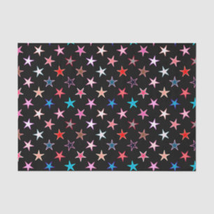 Papel De Seda Estrelas de brilho modernas, cores de joias em pre