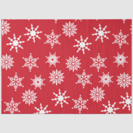 Papel De Seda Estrelas de Festivos Vermelho e Neve Branca