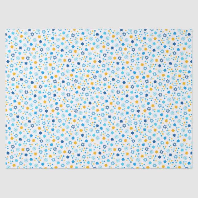 Papel De Seda Estrelas de Hanukkah (Frente )