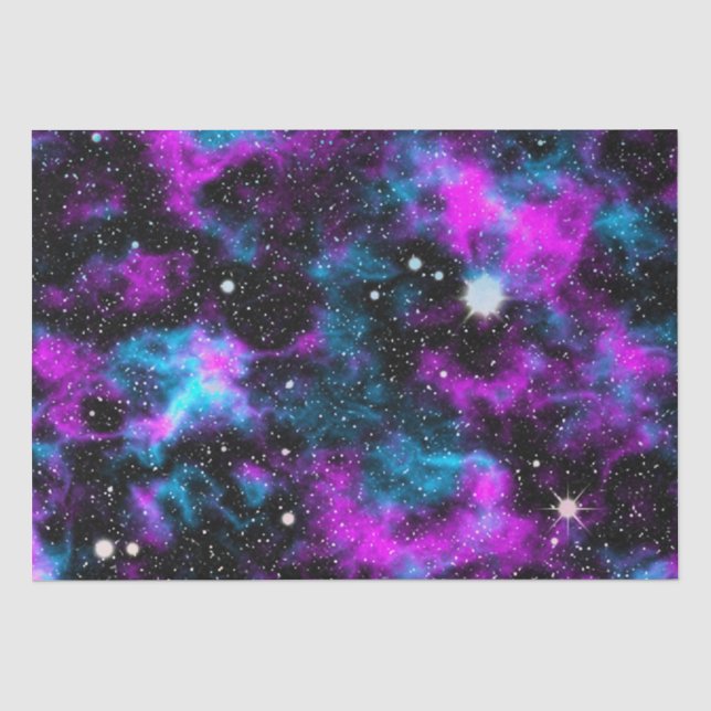 Papel De Seda Estrelas do Espaço Puro Galáxicas do Espaço Cósmic (Frente )
