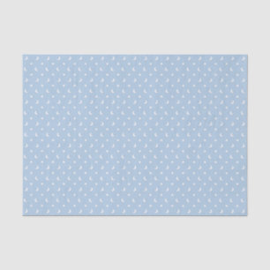 Papel De Seda Estrelas e Luas Lindas no Padrão Azul Claro