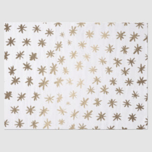 Papel De Seda Estrelas metálicas - ouro