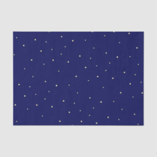 Papel De Seda Estrelas no Céu Azul da Meia-Noite