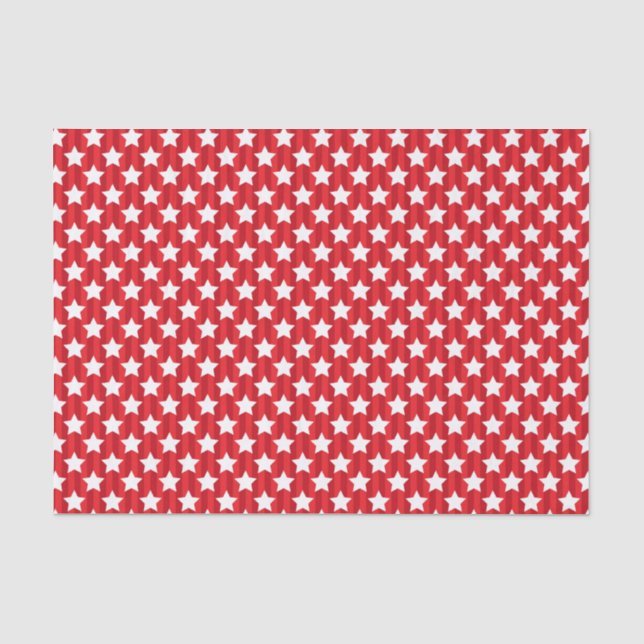 Papel De Seda Estrelas Patrióticas (Frente )