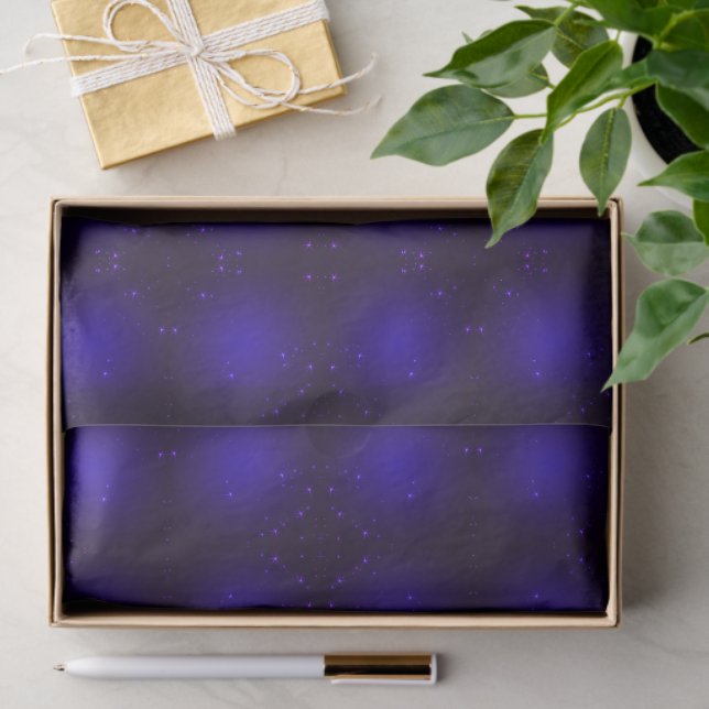 Papel De Seda Estrelas roxas (Presente)