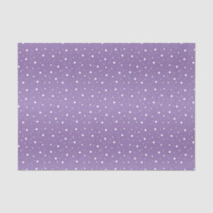 Papel De Seda Estrelas roxas e brancas bonito