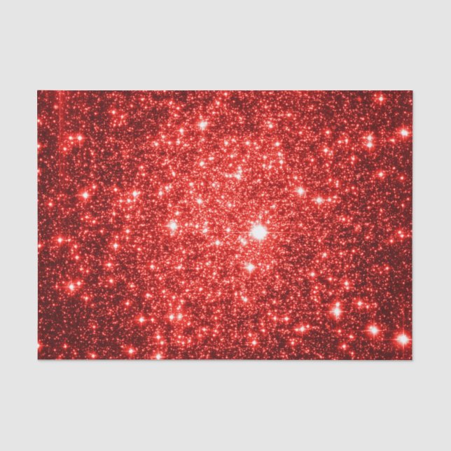 Papel de Seda Estrelas Vermelhas (Frente )