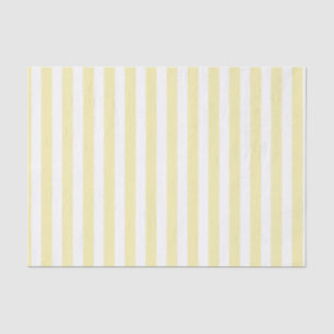 Papel De Seda Estrias de doces, amarelas e brancas