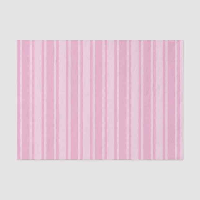 Papel De Seda Estrias de doces cor-de-rosa pálido (Frente )
