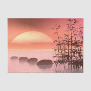 Papel De Seda Etapas asiáticas ao sol - 3D rendem