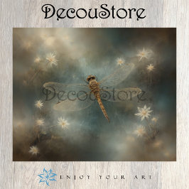 Papel De Seda Ethereal Dragonfly – Dreamlike Fantasy Decoupage