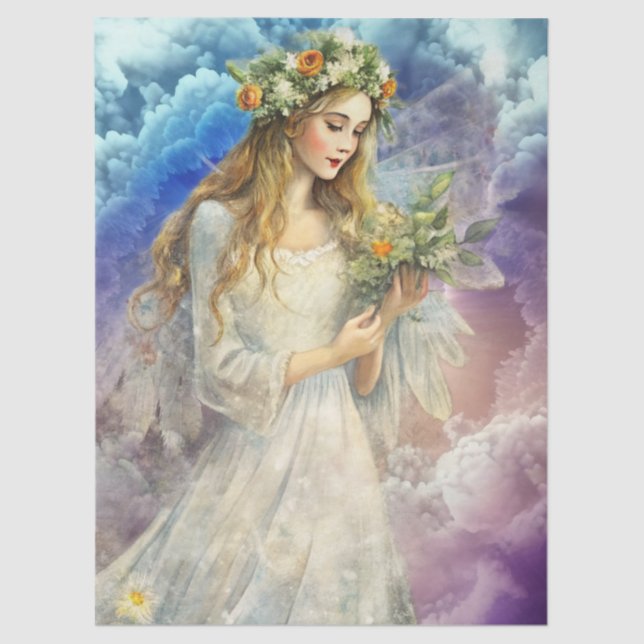 Papel De Seda Ethereal Enchanted Heavenly Princess Decoupage (Frente )
