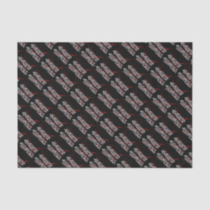 Papel De Seda Etiqueta do metal da morte