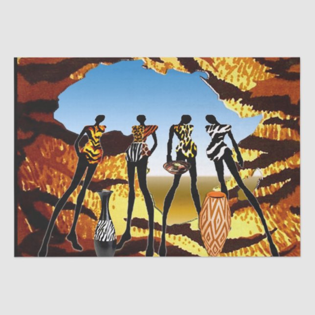 Papel De Seda Étnica (Frente )