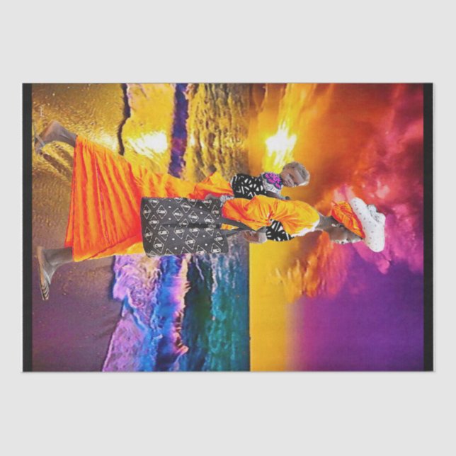 Papel De Seda Étnica (Frente )