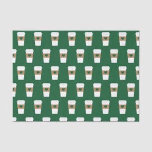 Papel De Seda Eu adoro Café Descartável