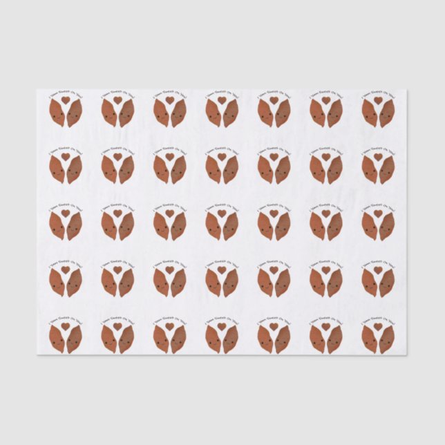 Papel De Seda Eu ainda sou doce em você batatas doces (Frente )